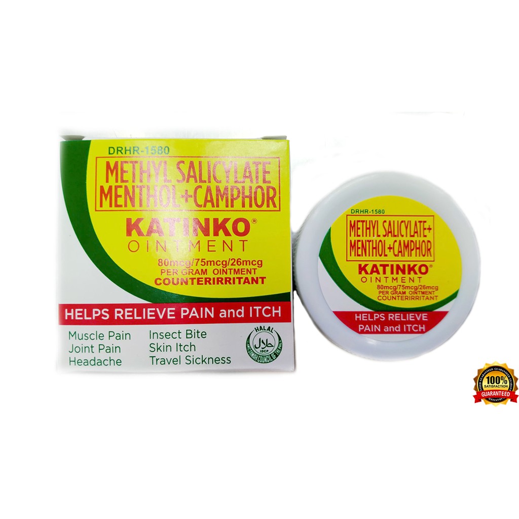 Katinko Methyl Salicylate Menthol+Camphor Ointment, 10g Shopee