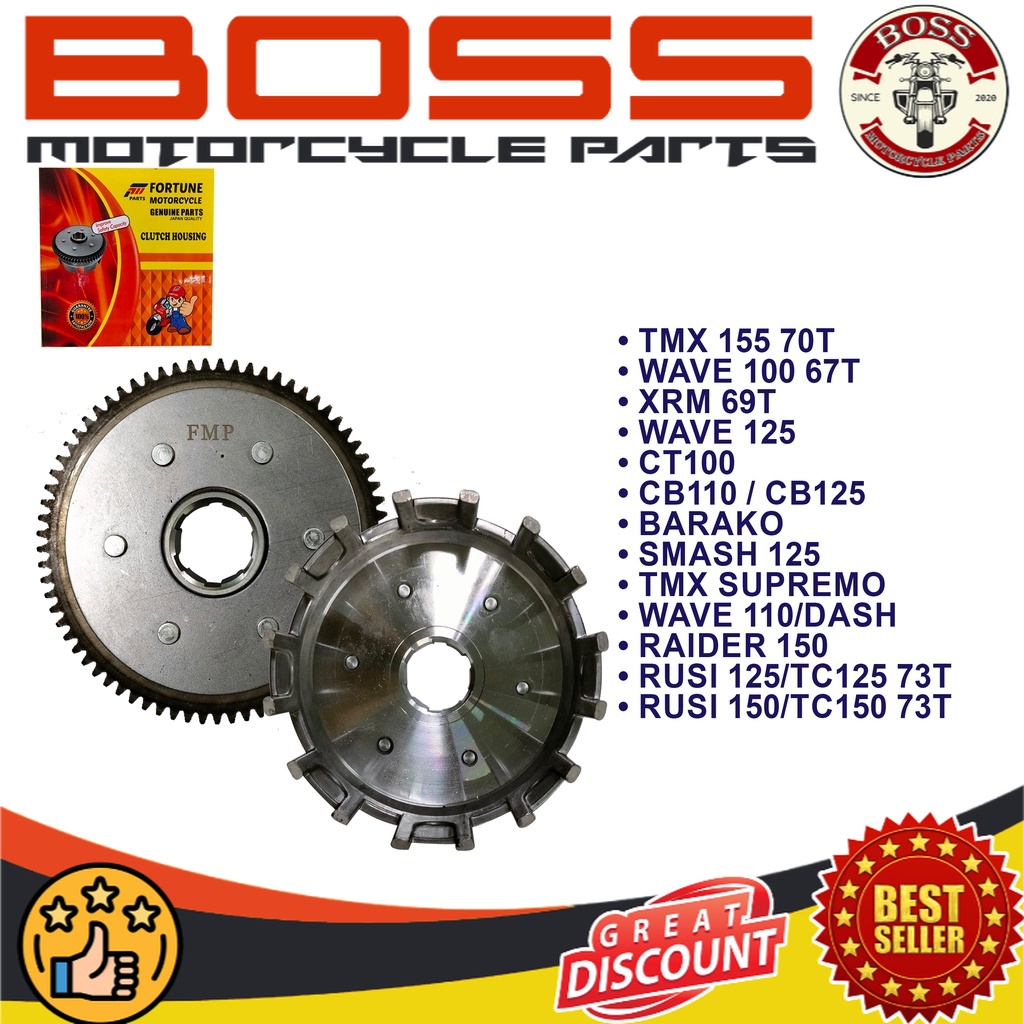 Motorcycle CLUTCH HOUSING (CLH) TMX/WAVE/XRM/RUSI/CT100/CB110/BARAKO