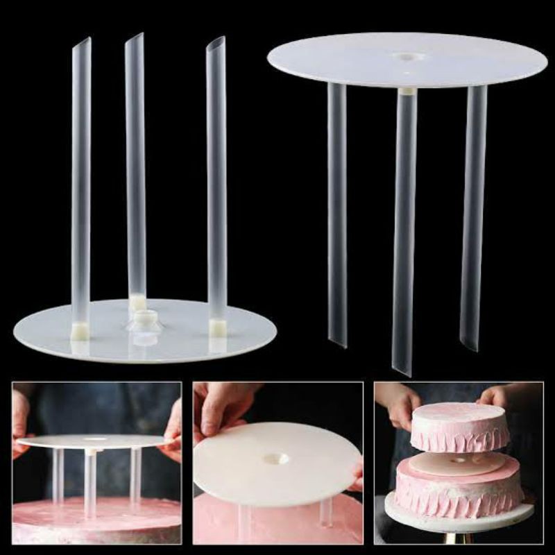 Cake Support Set Multi Layer Cake Pillars dowel Wood | Shopee Philippines
