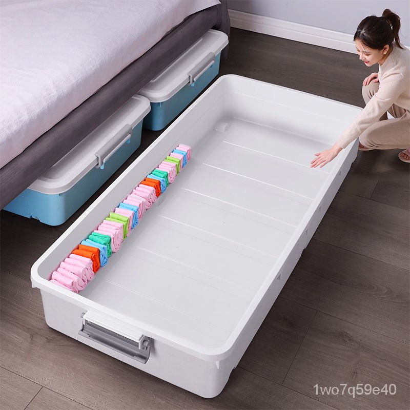 Underbed Storage Box Pulley Homewith Drawer Clothes Storage Under The