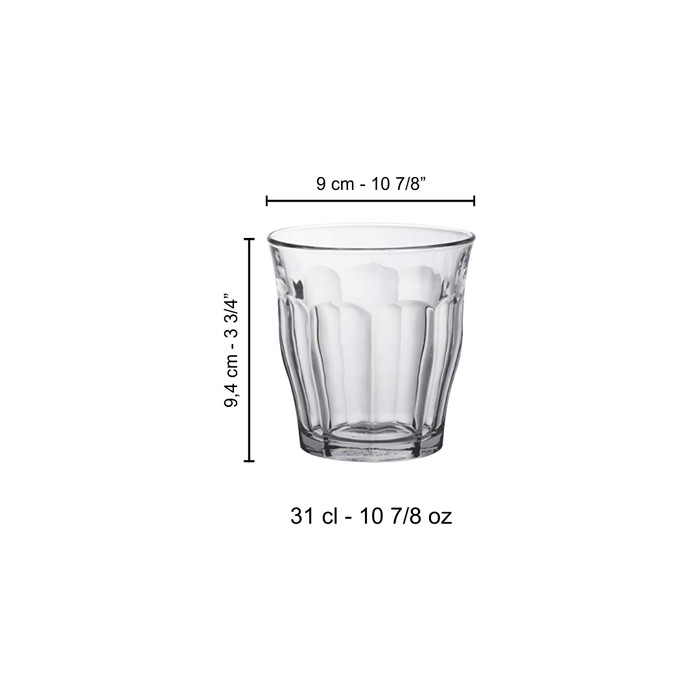 Coffee Glass | Latte Glass | Tea Glass | Duralex Picardie 310 ml ...