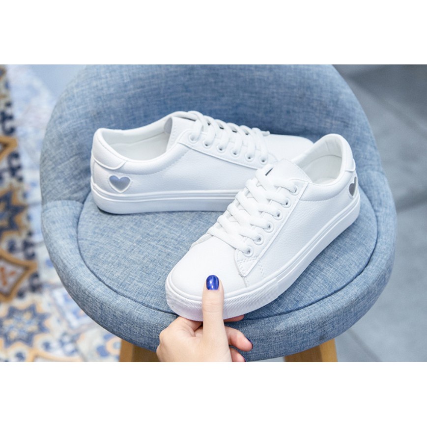 Korean white casual shoes sneakers for women | Shopee Philippines