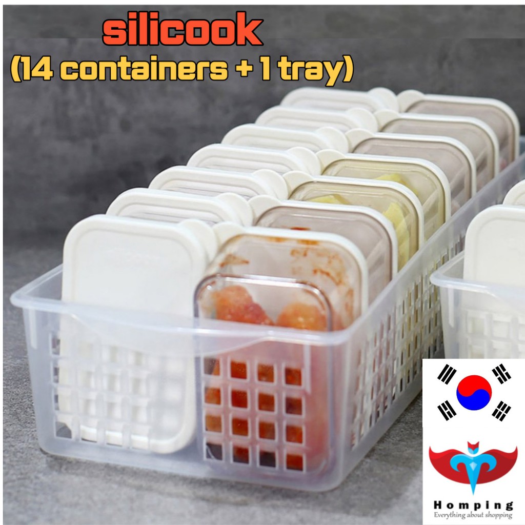[Silicook] Refrigerator Food Ingredients Storage Container Small ...