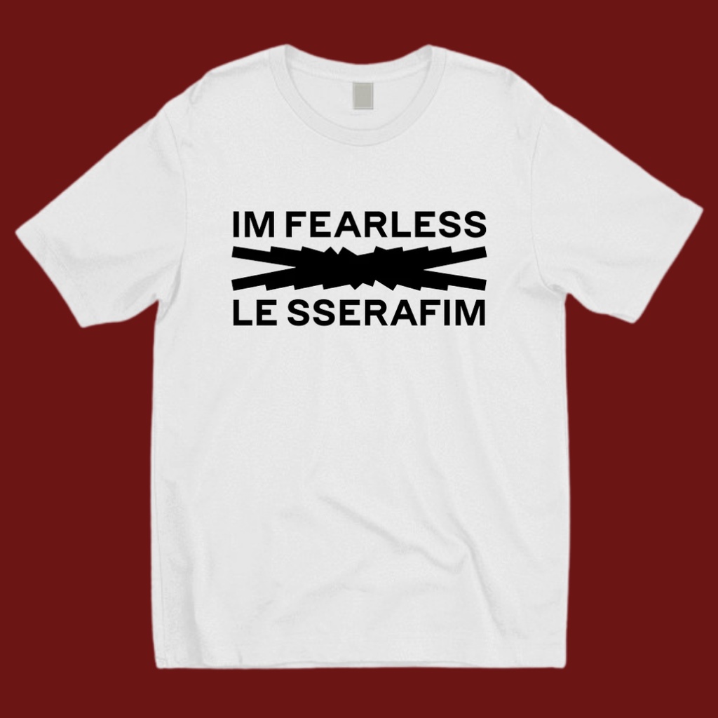 Le Sserafim Merch | LE SSERAFIM Tshirt Fearless | Kpop T-shirt | Unisex