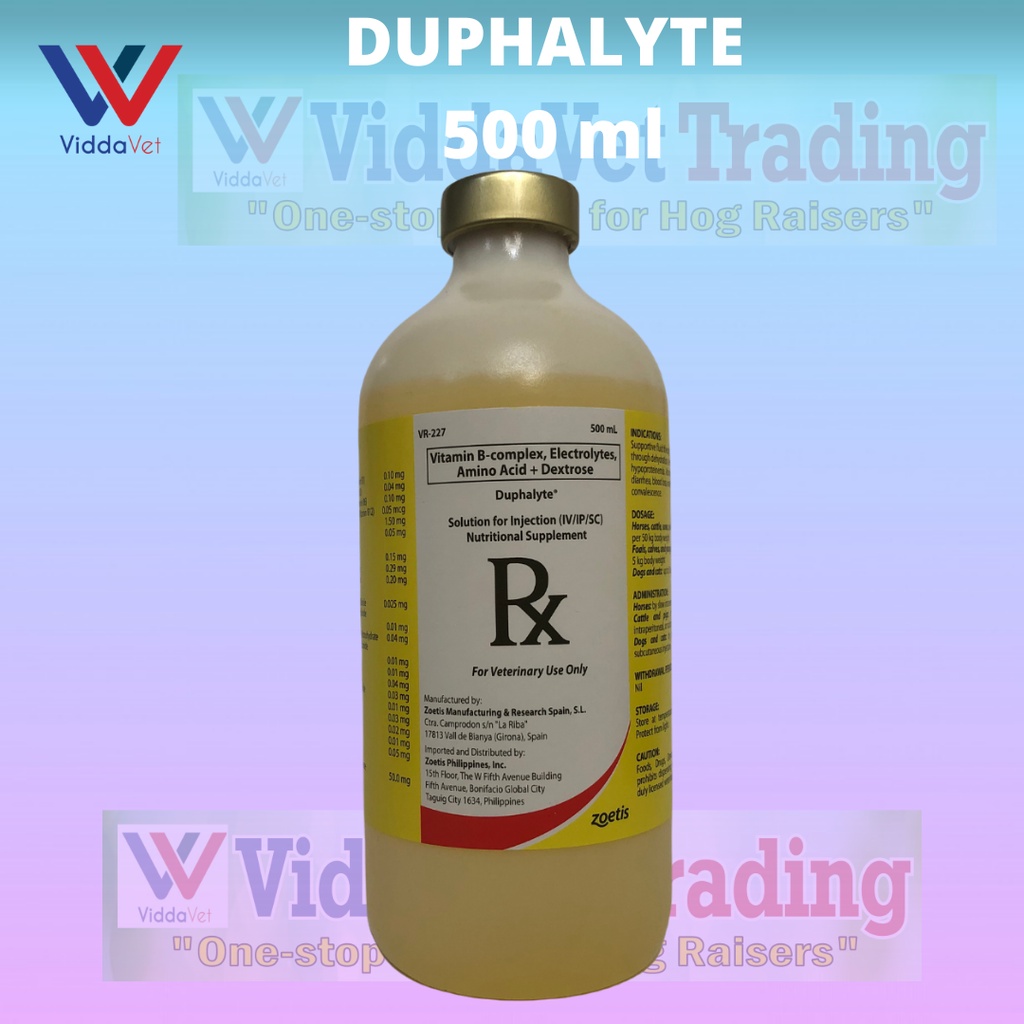 Duphalyte 500ml Vit electrolytes amino acid dextrose for
