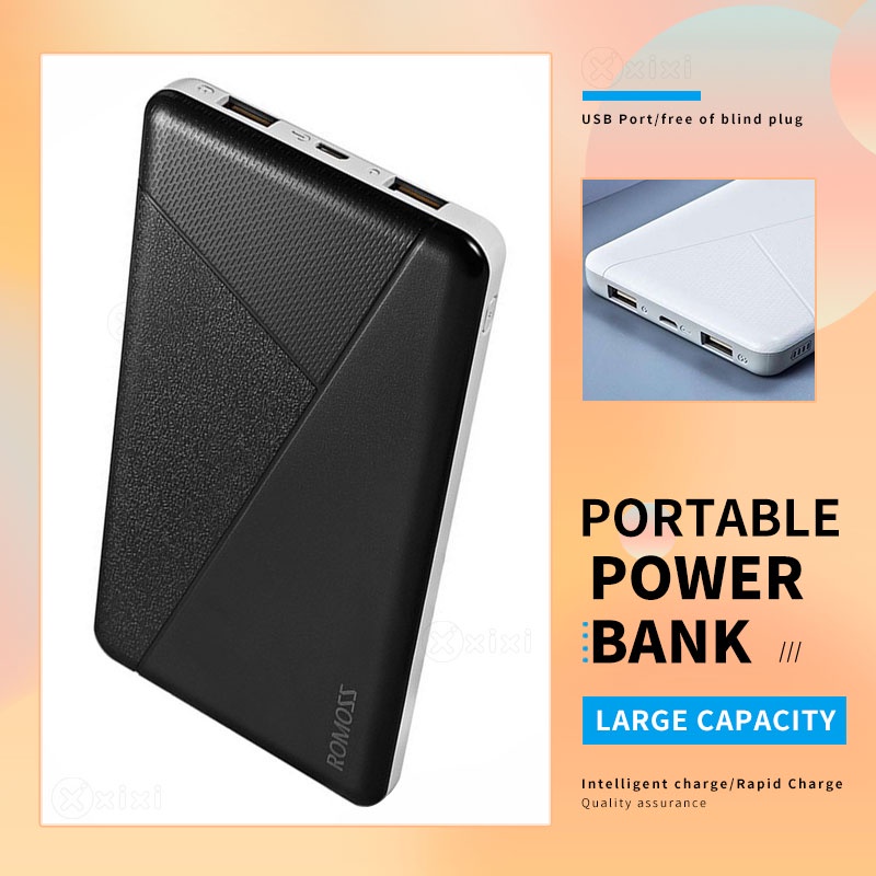 Powerbank 10000mAh Ultra Thin 2.1A HighCapacity Dual Output Universal