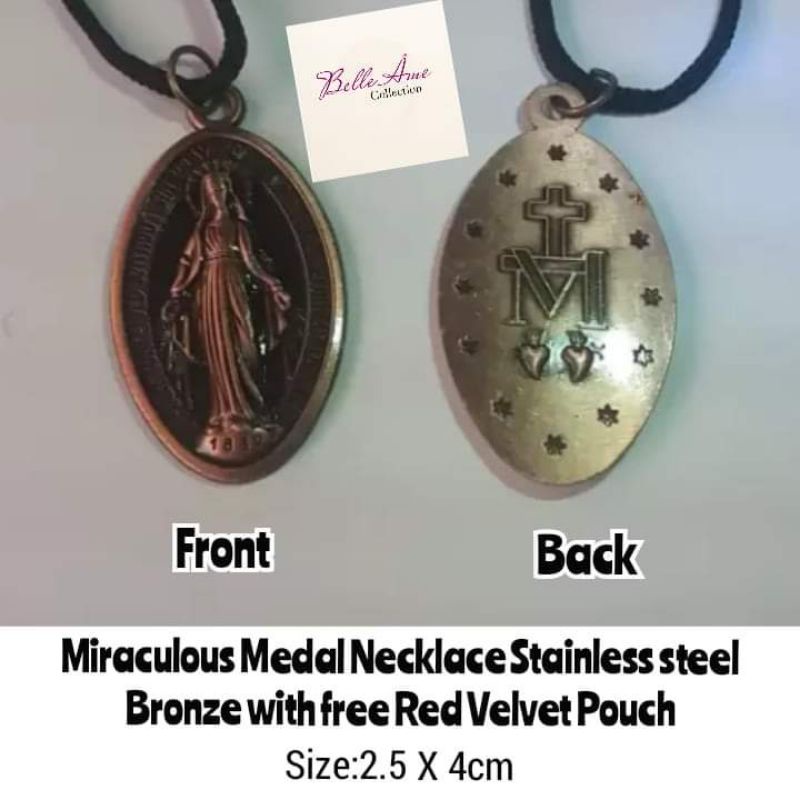 Blessed Miraculous Medal of Virgin Mary with Freebies Rosary Bracelet ...