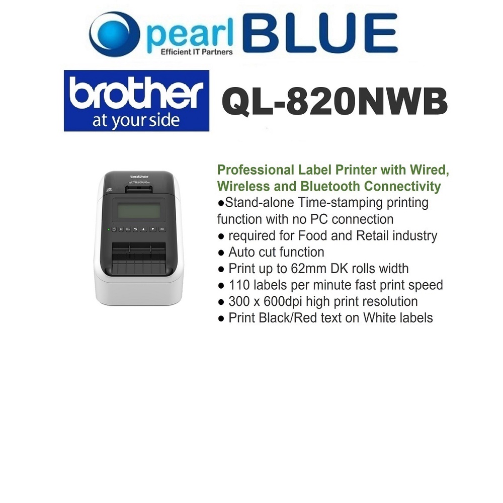 สินค้าเฉพาะจุด-Brother QL-820NWB | Professional Ultra Flexible Label ...