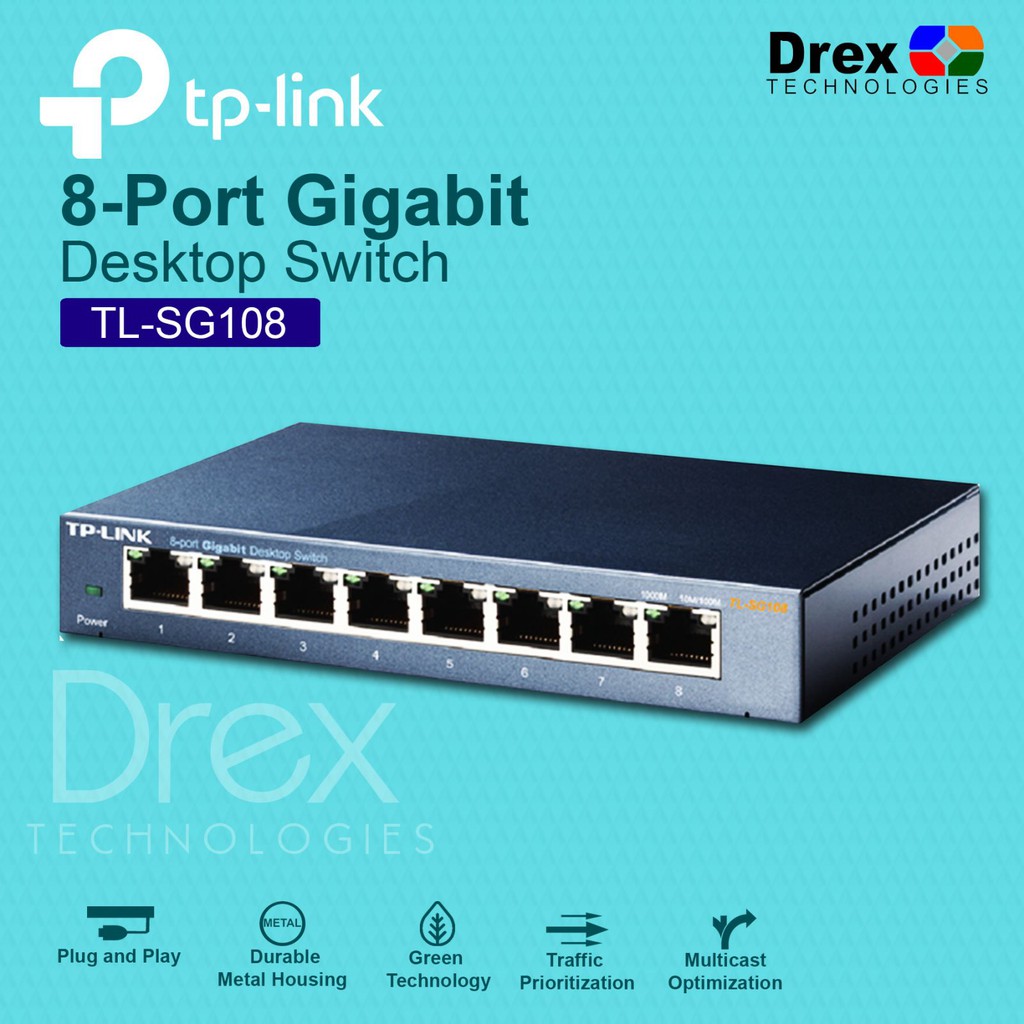 Tp-link 8 Port Gigabit Ethernet Network Switch Ethernet Splitter