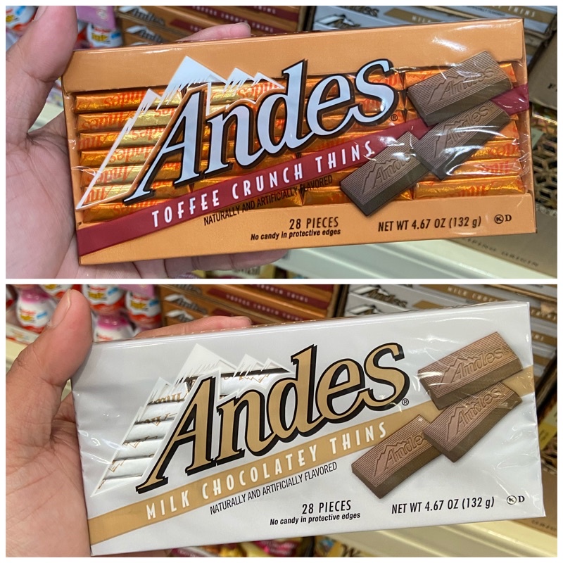 ANDES TOFFEE CRUNCH & MILK CHOCOLATEY THINS Shopee Philippines