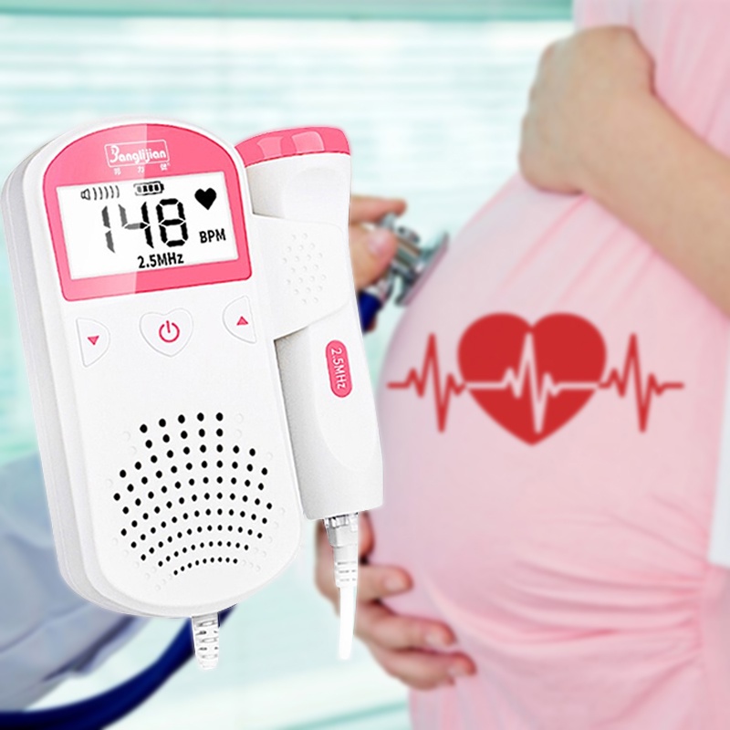 Doppler Fetal Heart Rate Monitor Home Pregnancy Baby Heartbeat Fetal