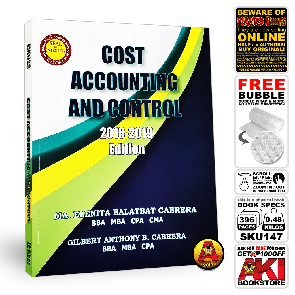AUTHENTIC Cost Accounting and Control © 2018 - 2019 Cabrera | Shopee ...