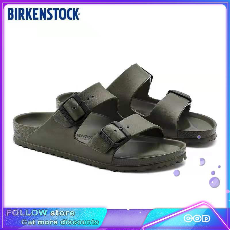 RB7 BIRKEN Birkenstock rubber Army color slippers 2 strap Men s