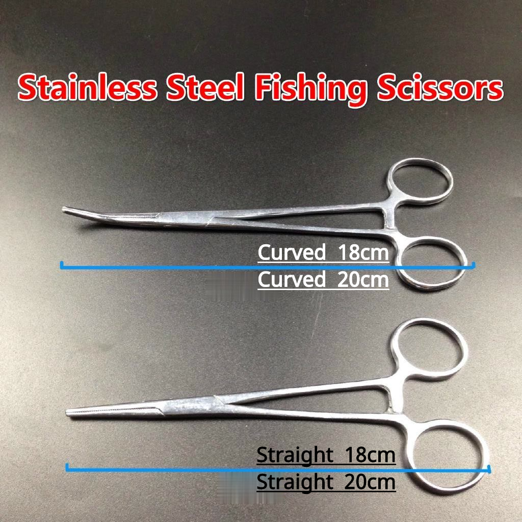 18/20cm Stainless Steel Fishing Scissors Fish Hook Pliers Remover