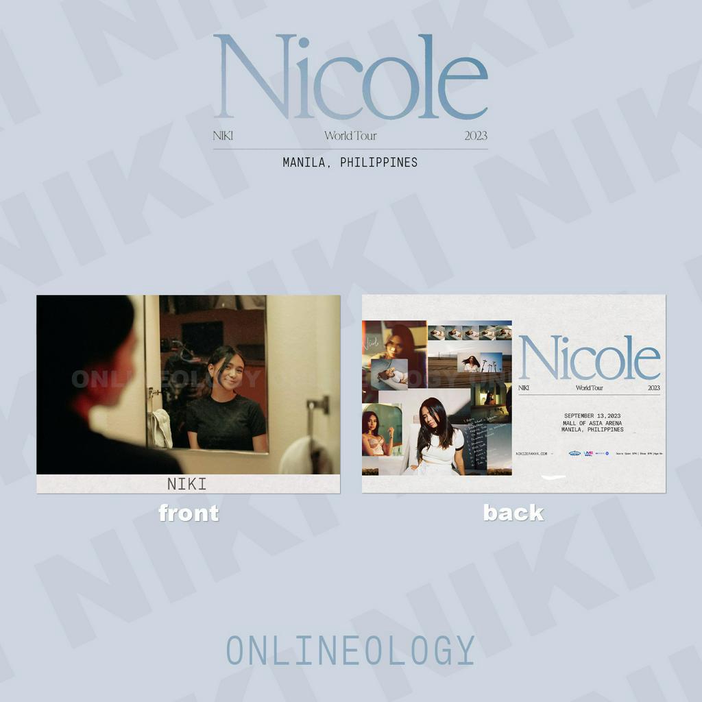 NIKI Nicole World Tour Ticket Envelope or Holder [LAMINATED] Shopee