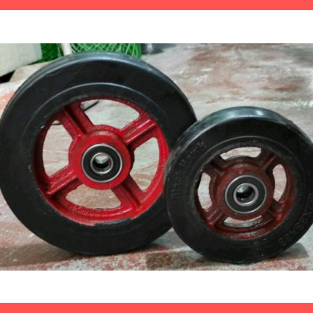 Pushcart Wheel Push Cart Wheel 6" / 8" / 10" Heavy Duty Steel Body