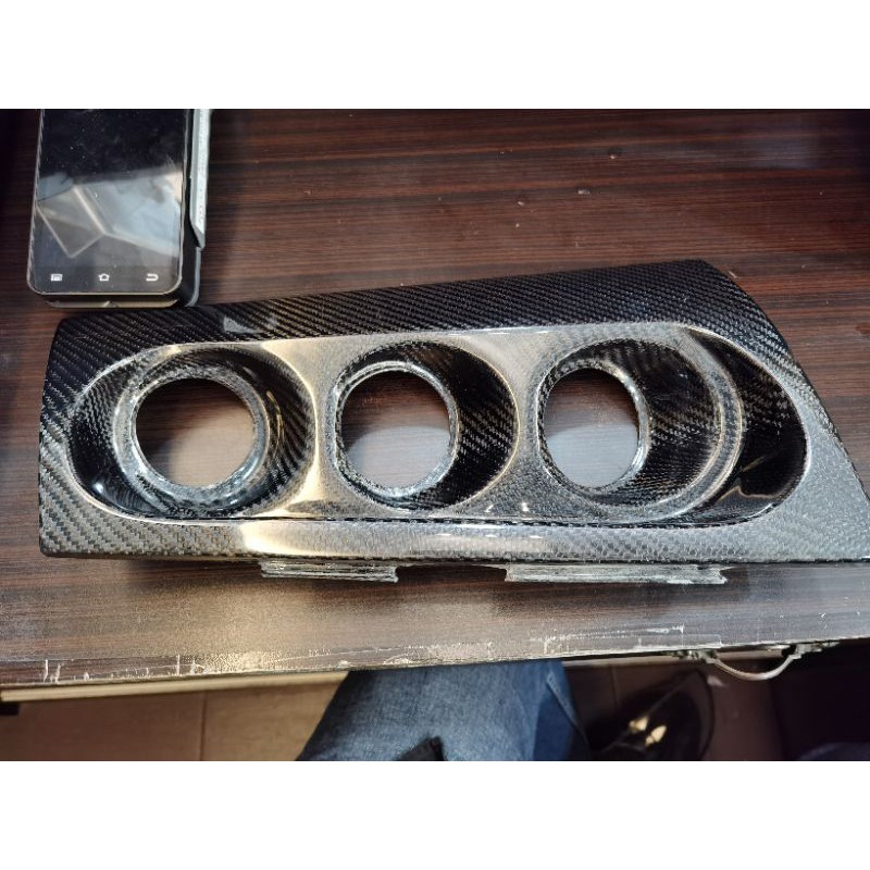 Evo,lancer,inspira ,carbon fiber dashboard Laner modified triple meter ...
