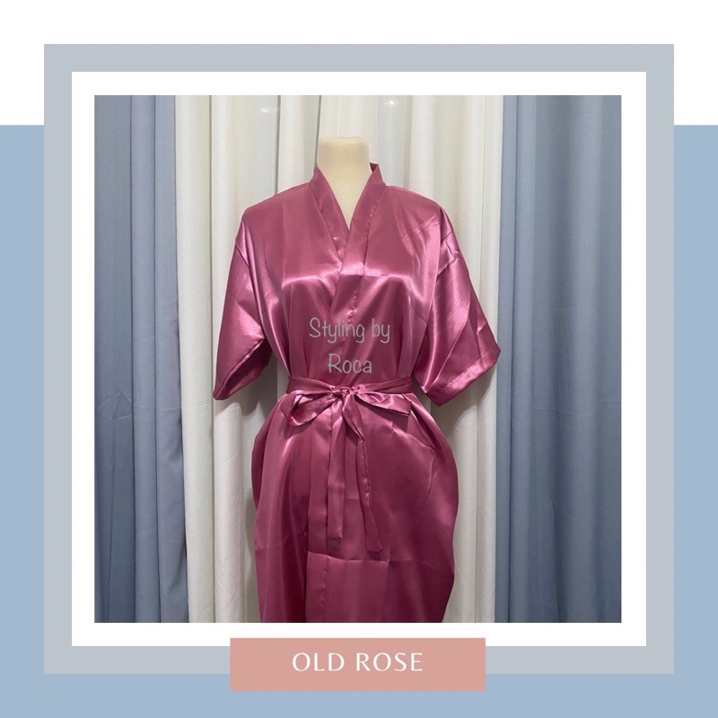 Bridal And Entourage/ Bridesmaid Wedding Satin Robe | Shopee Philippines