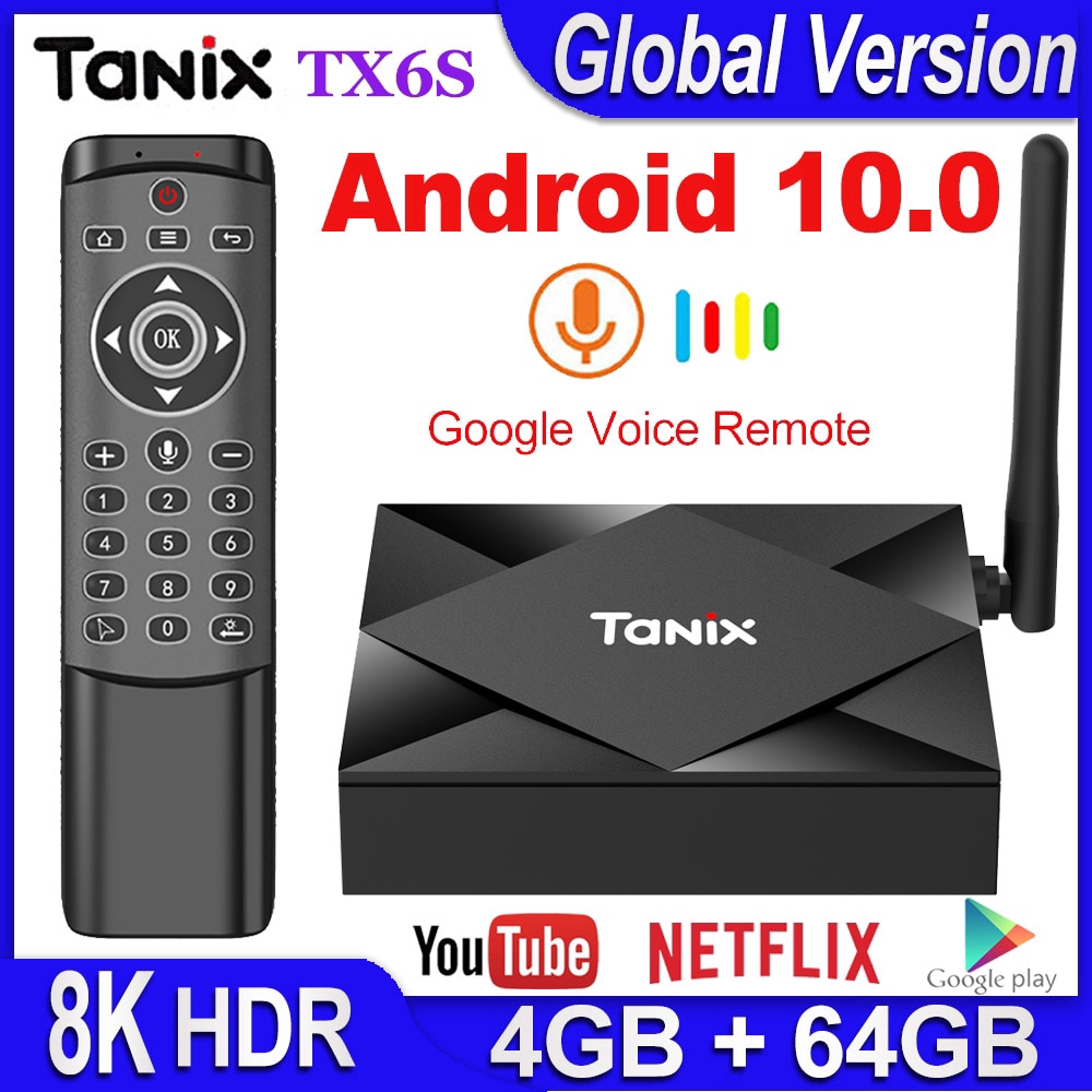 TX6S Android 10 Smart 4GB 32GB 64GB ROM H616 Box H.265 4K Media 2GB 8GB ...