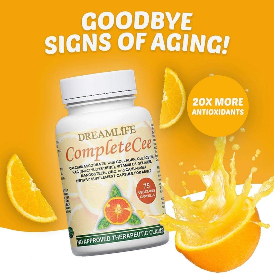 Dreamlife Complete Cee 75Caps Calcium Ascorbate with Collagen Zinc