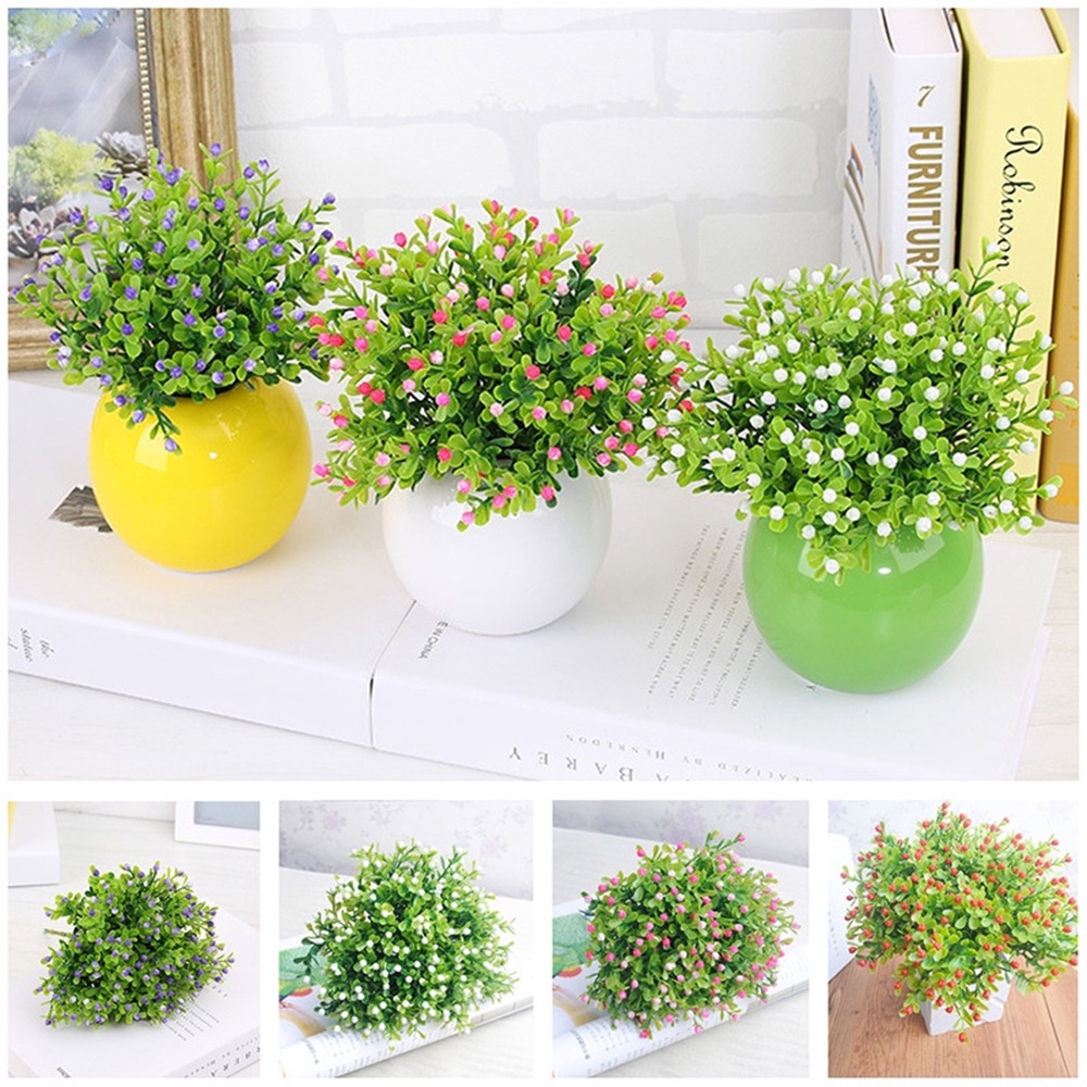 SALE! Artificial Fake Flowers Plastic Fake Milan Grass Simulation