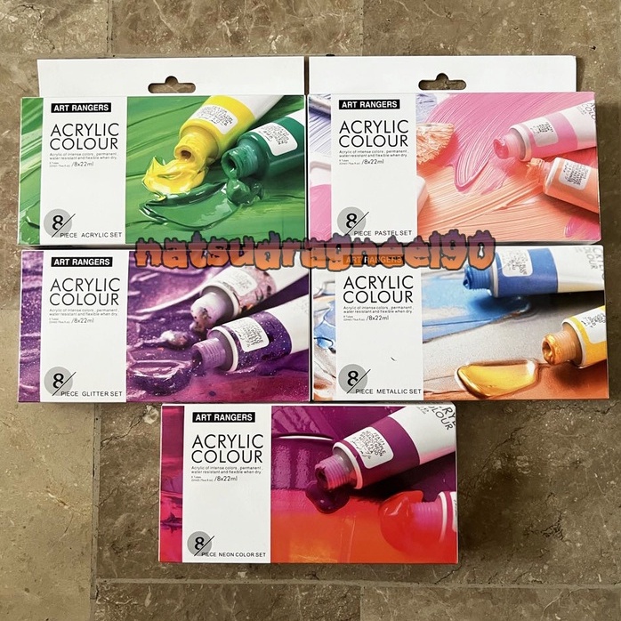 [8x22ml 6x75ml] Art Ranger Acrylic Paint Set Shopee Philippines
