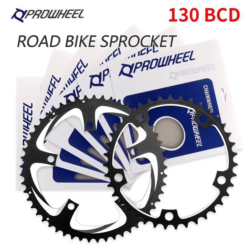 PROWHEEL 130 BCD Chainring 39T/53T Aluminium/steel Road Bike Chain Ring ...