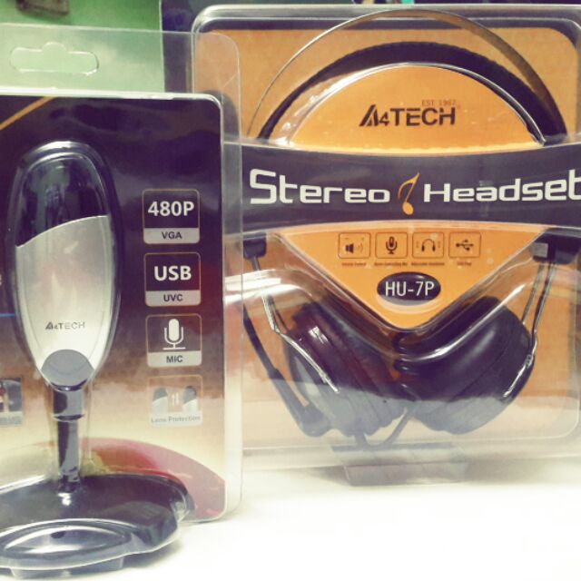 A4tech headset and webcam combo Shopee Philippines