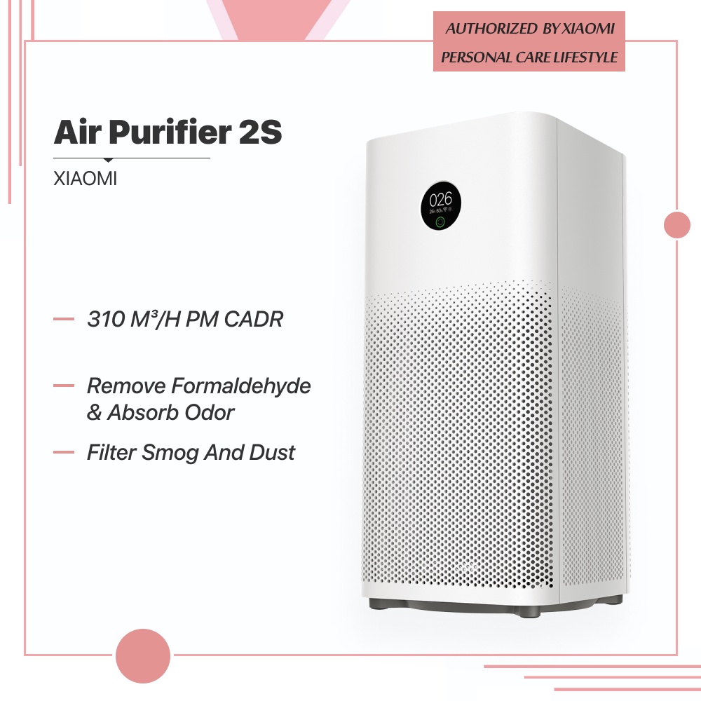 Xiaomi Air Purifiers 2S/3H/3C/4/4Lite W/ HEPA Filter OLED Display Smart