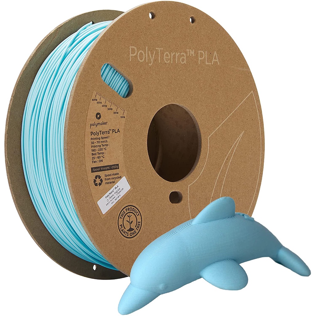 Polymaker PolyTerra Matte PLA Filament (1.75mm & 2.85mm EcoFriendly