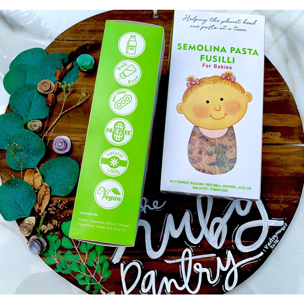 Semolina Pasta for Babies (Plantbased, Baby Safe, Dairy Free, Soy Free