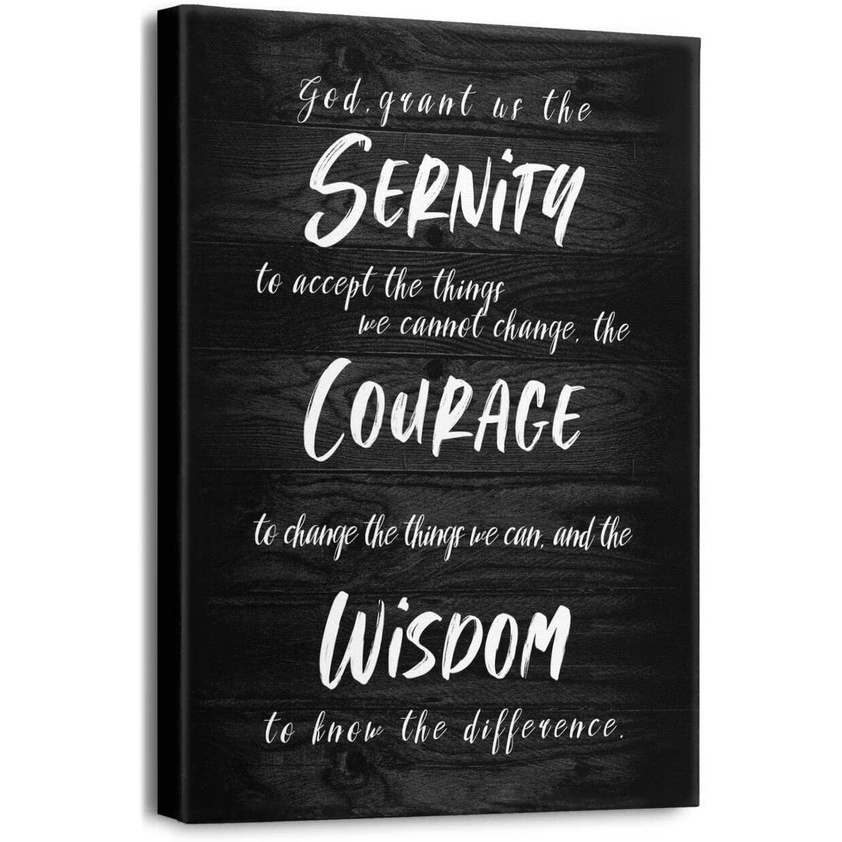  Serenity Prayer Wall Art Poster Canvas Prints Framed Farmhouse Serenity Bildidee 