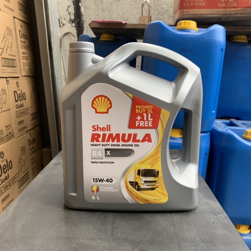 Shell Rimula R4 15W-40 6L Heavy Duty Diesel Engine Oil | Shopee Philippines
