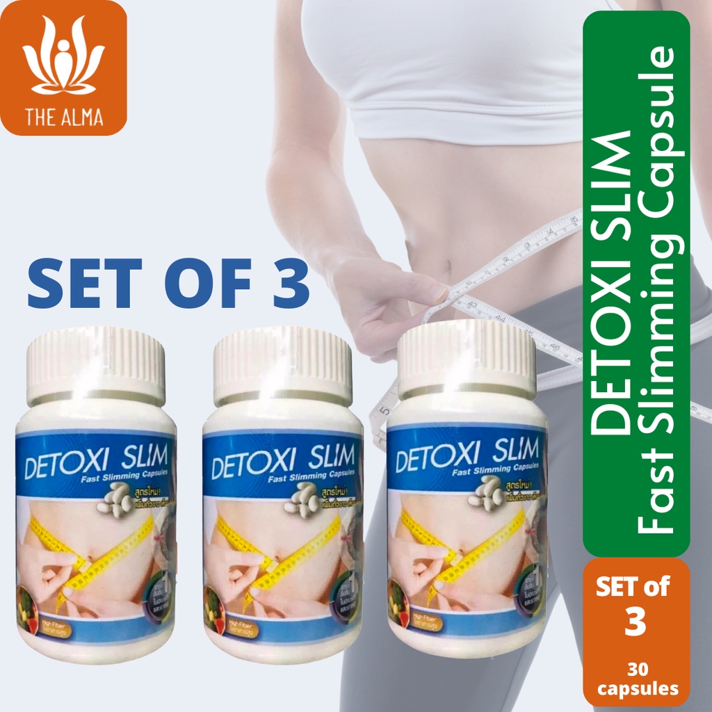 Healthy Line/SET OF 3/ Detoxi Slim Made from Thailand with QR Code 30 ...