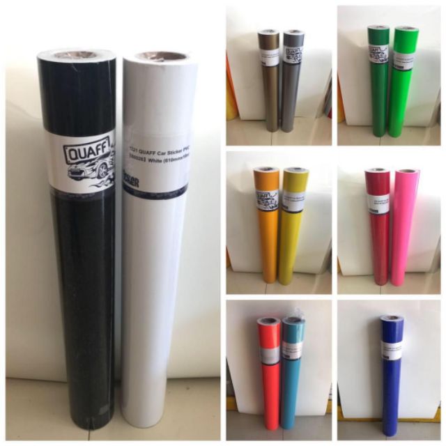 1ROLL (24inx10m)Adhesive Vinyl Sticker(cars/motorcycle/etc.)for in ...