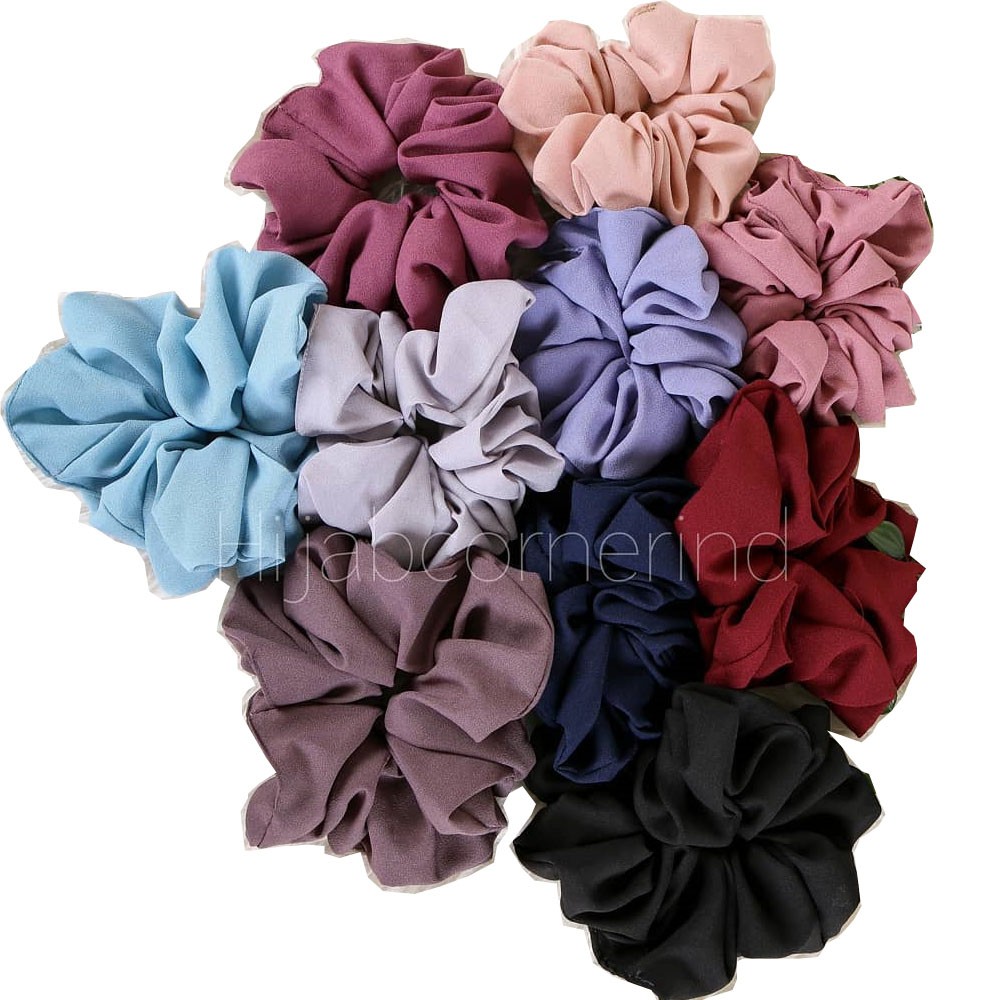 Wholesale Scrunchie Hijab Diamond Crepe Material | Shopee Philippines