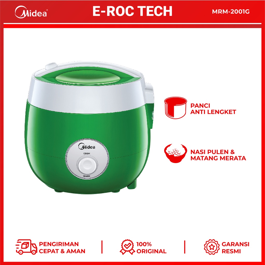 Midea Rice Cooker 0.72 Liter MRM-2001G | Shopee Philippines