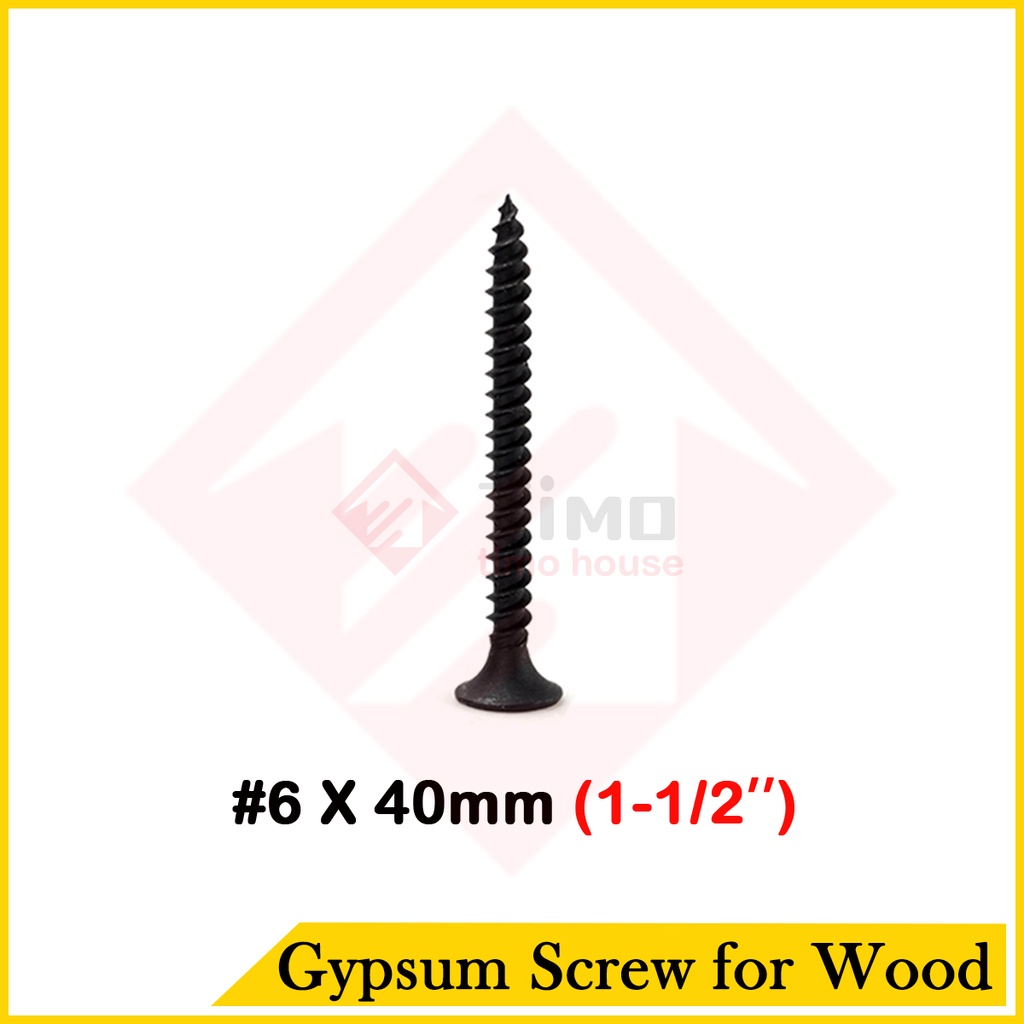 (500pcs) Gypsum board Drywall Black Screw gymsum screw wood for