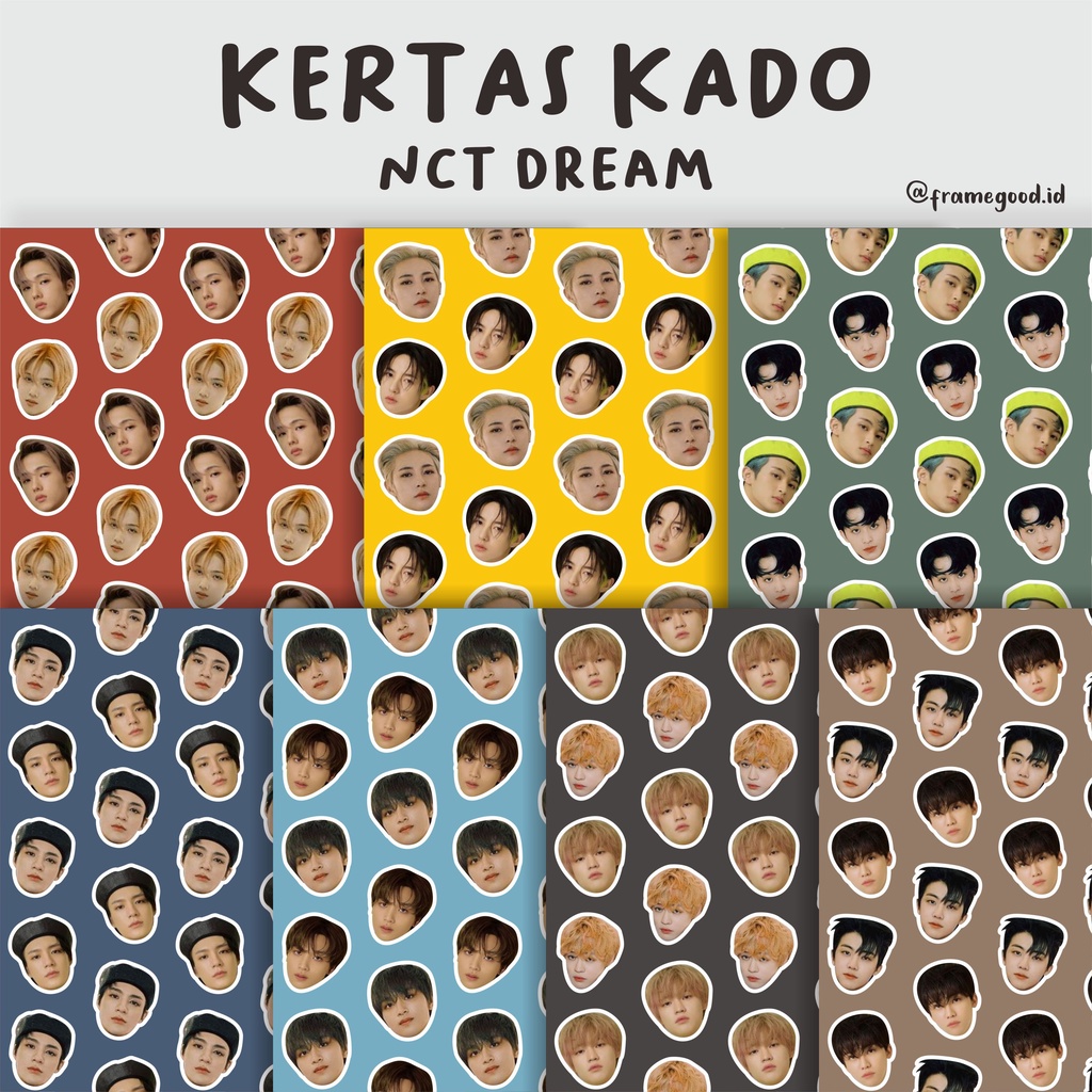 Nct DREAM wrapping paper (A3+ size)/ renjun jeno jaemin jisung haechan ...