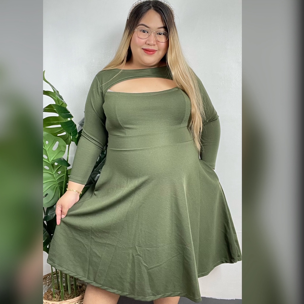 Plus size skater hotsell dress with pockets