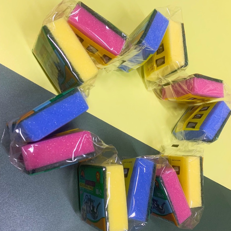 HS 12 Pieces Of Dishwashing Sponge Magic Wipe Household Cleaning Sponge