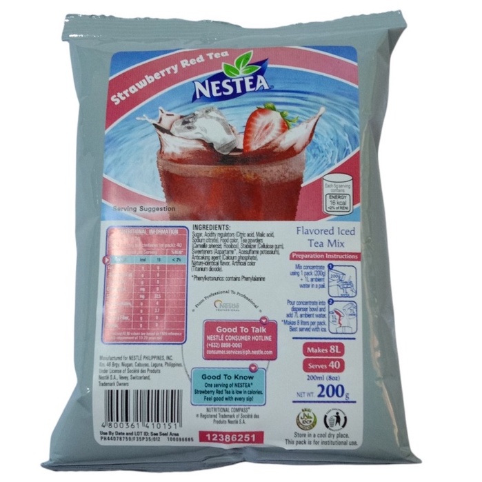 Nestea Strawberry Red Tea Iced Tea Mix Shopee Philippines