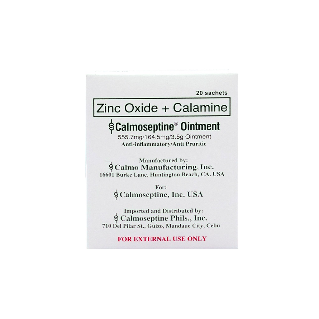 Calmoseptine Zinc Oxide + Calamine Ointment for skin irritations