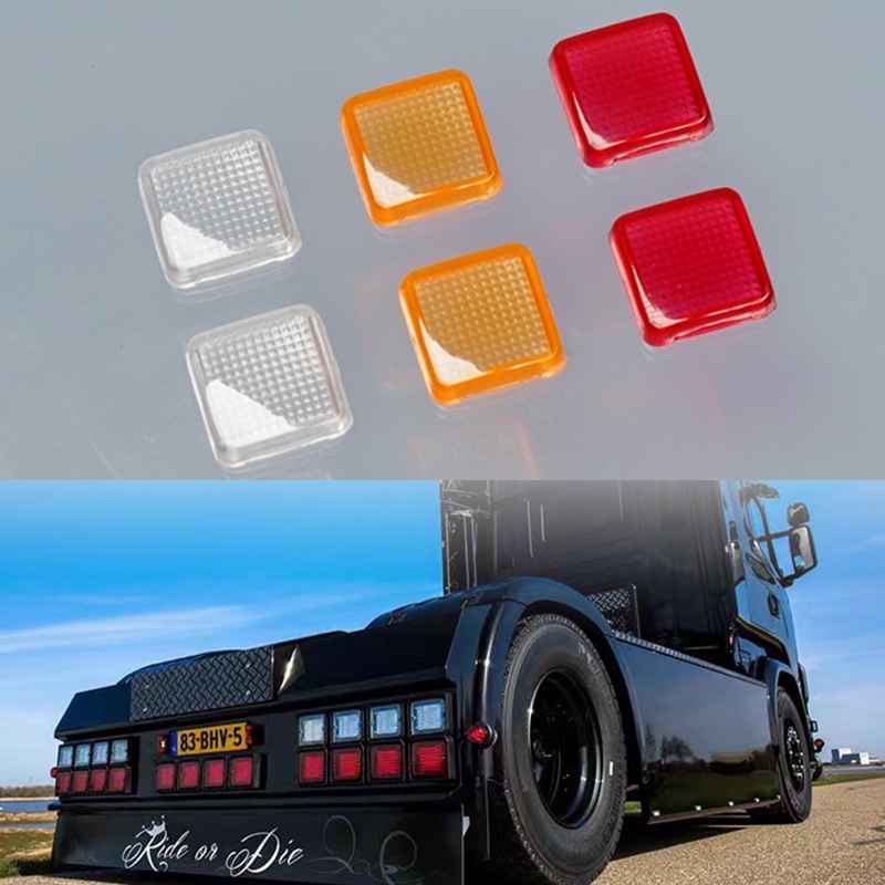 2pcs Tail Light Decorate Lampshade for 1/14 Tamiya RC Truck Trailer