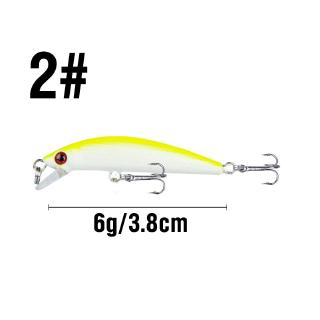 Fishing Accessories Minnow Lure Gear Fishing Lure Fishing Bait Set Tackle Top  Water Lure Buzz Bait Lure Floating Plastic Bait Hook Spinner Bait SwimBait  Lure Lure For Fishing 1Pcs 6cm/3.8g Fish bait
