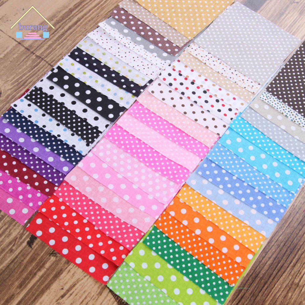 50pcs Quilting Fabric Cotton Blending Textile Craft Patchwork for DIY Sewing Random Pattern