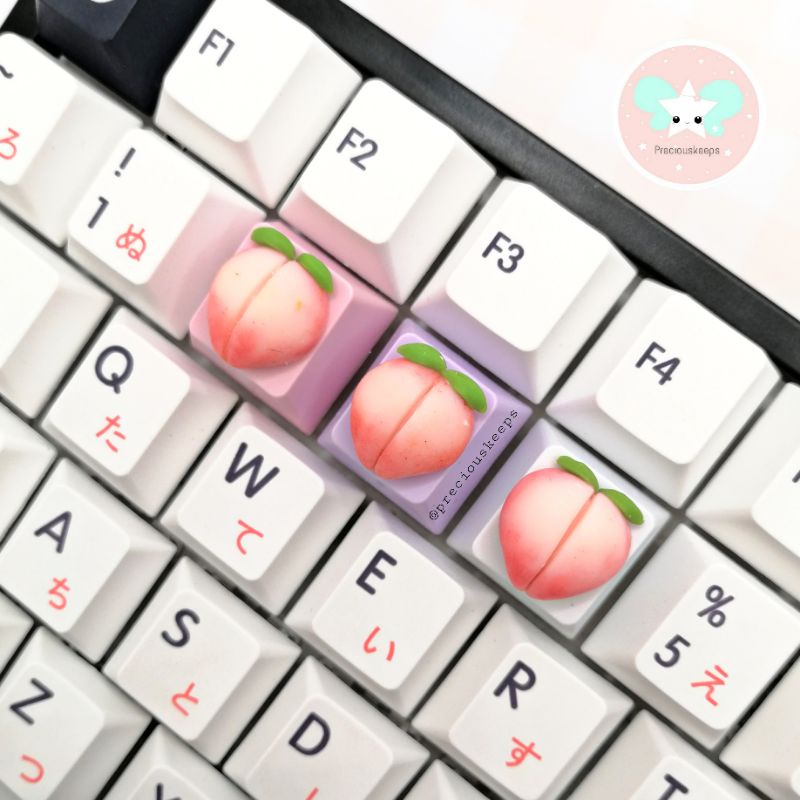 Peach artisan keycaps | Shopee Philippines