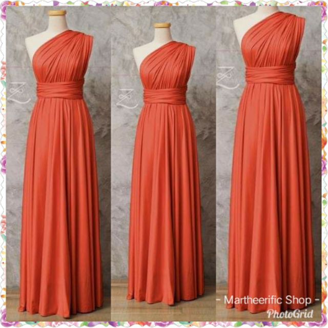 Infinity dress burnt clearance orange