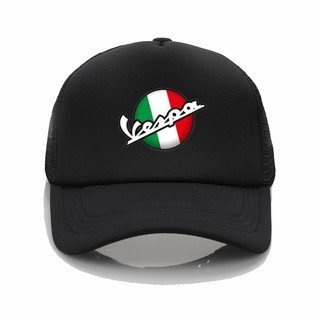 Fashion Net Cap Vespa Moto Printing Baseball Cap Men Summer Trend Cap 