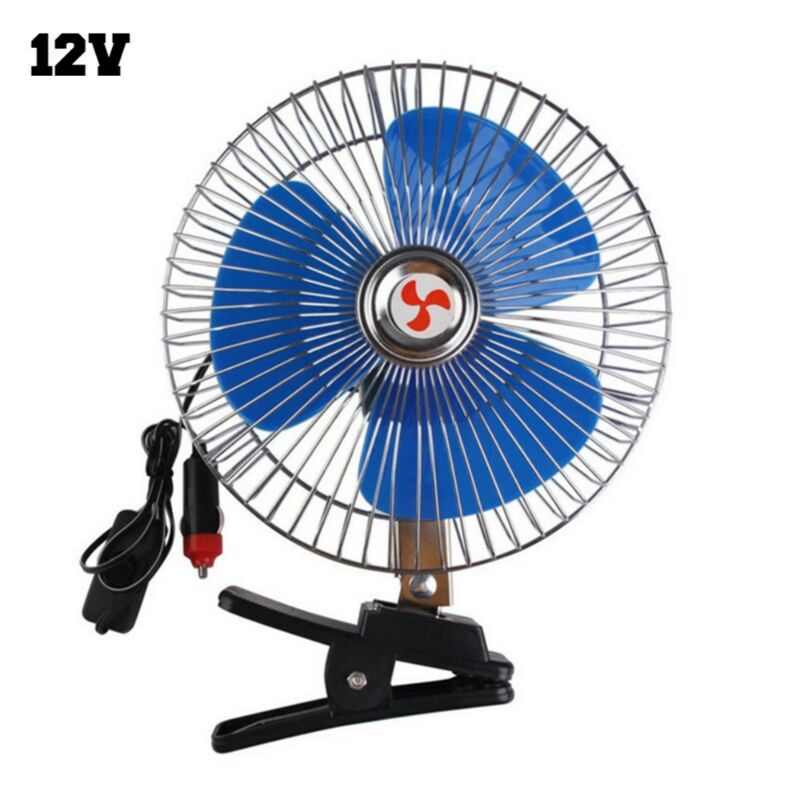 12V 24V ClipOn Car Fan Portable Mini Vehicle Cooler Window Dashboard